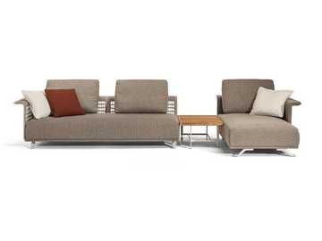 SOLARIA - Sectional fabric garden sofa with removable cover by Poltrona Frau - view 2